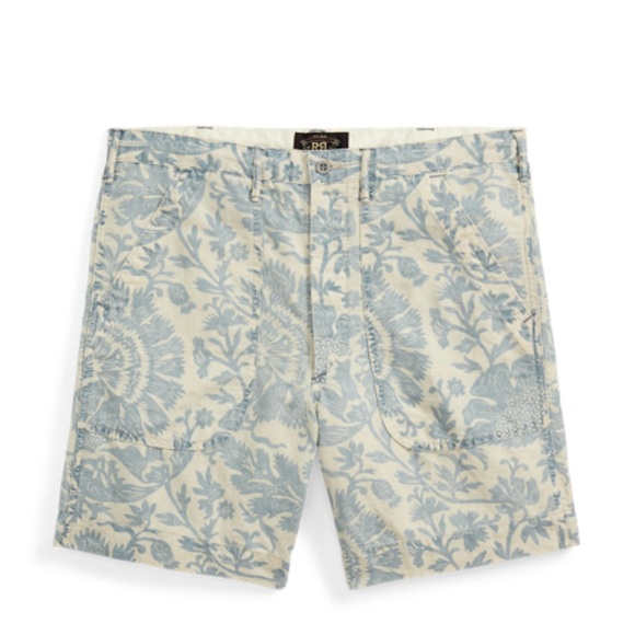 Ralph Lauren’sDouble RL men’s Floral 55% linen 45% cotton chino short